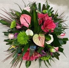 bouquet de fleurs en rond